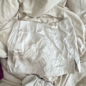 Abercrombie & Fitch Cream Silk Skirt